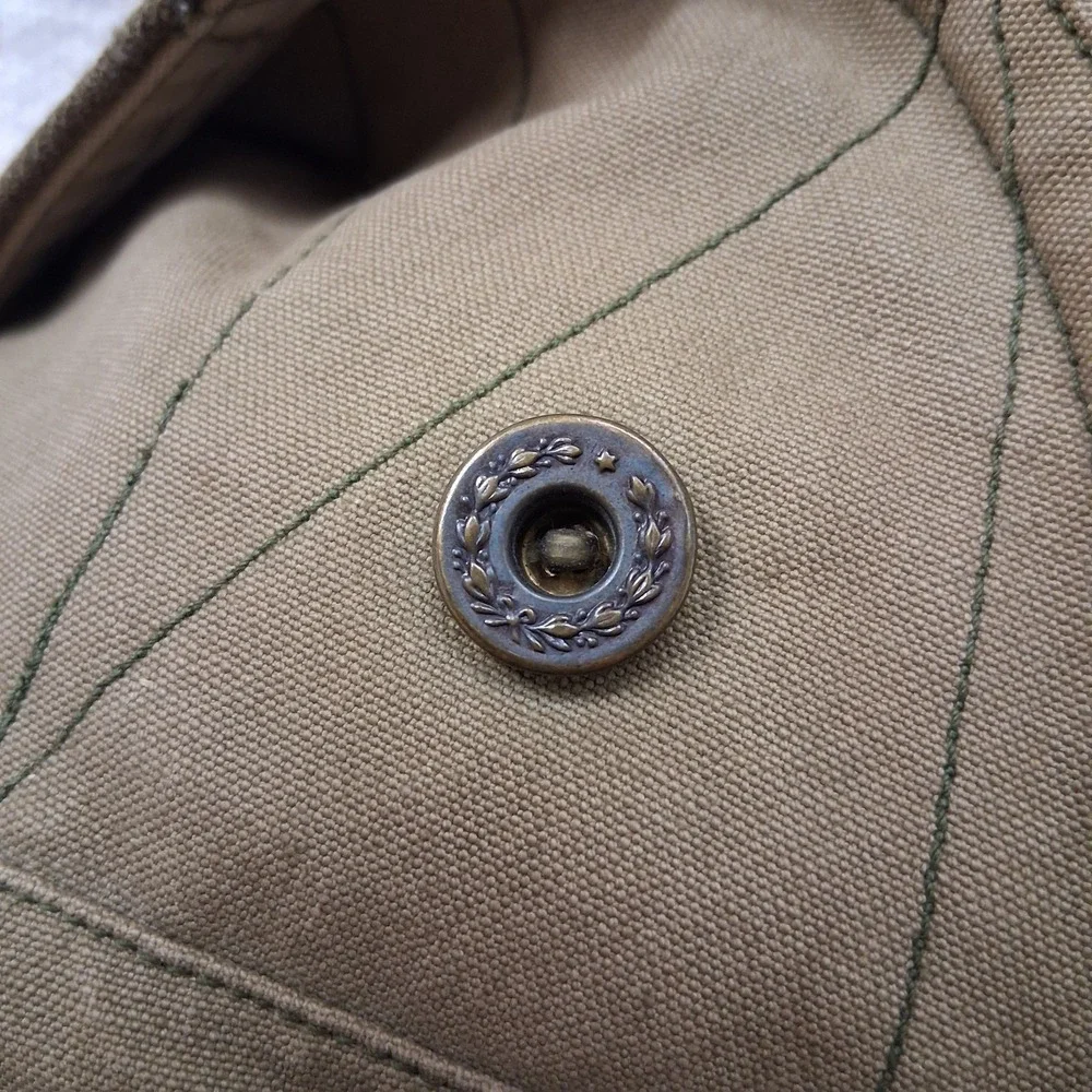 True Vintage 1940 WWII US Army M1938 Mackinaw Jeep Coat With Belt Wool Lined - Picture 5 of 16
